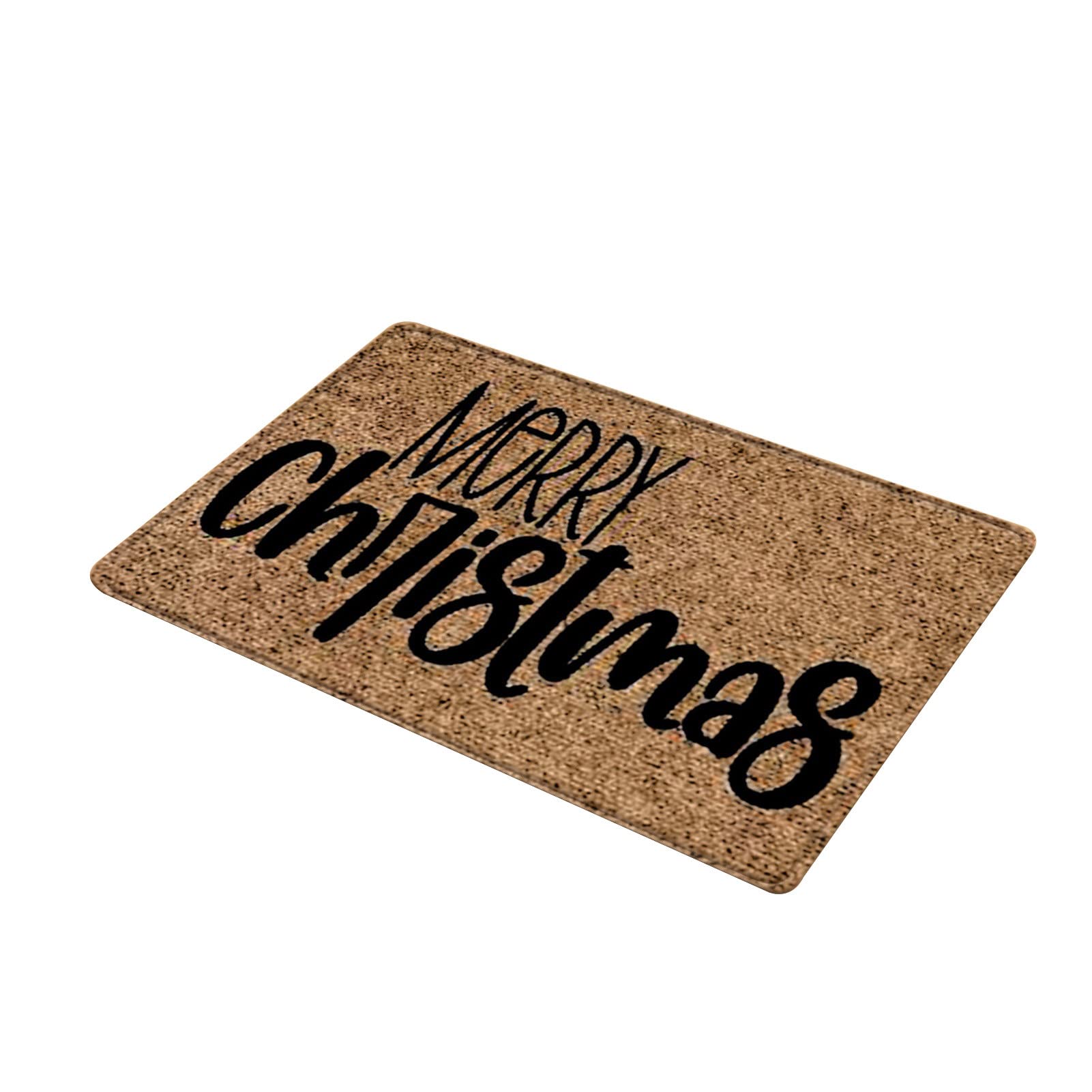 Hwangli Christmas Welcome Mat - Non-Slip Polyester Holiday Doormat, Quick Dry Indoor/Outdoor Rug for Front Door, Porch, and Home Decor - Perfect for Christmas, Winter, and Festival Season Decorations