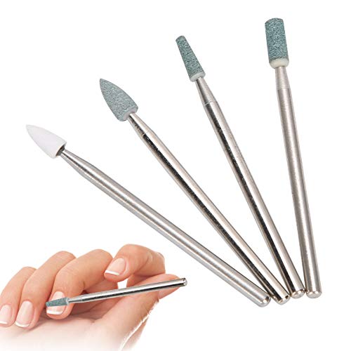 Professional Nail Drill Bits Set - Hard Alloy Replacement Heads for Nail Polishing & Filing - Perfect for Home Nail Salon, DIY Manicure & Pedicure Care