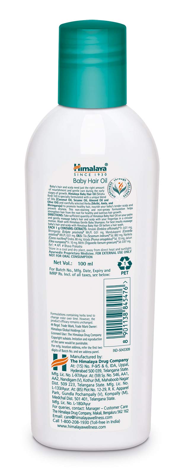 Himalaya Baby Hair Oil 100ml for Soft & Healthy Hair & Himalaya Herbals Purifying Neem Face Wash 150ml for Clear Skin - Perfect Baby Care & Daily Facial Cleansing Routine