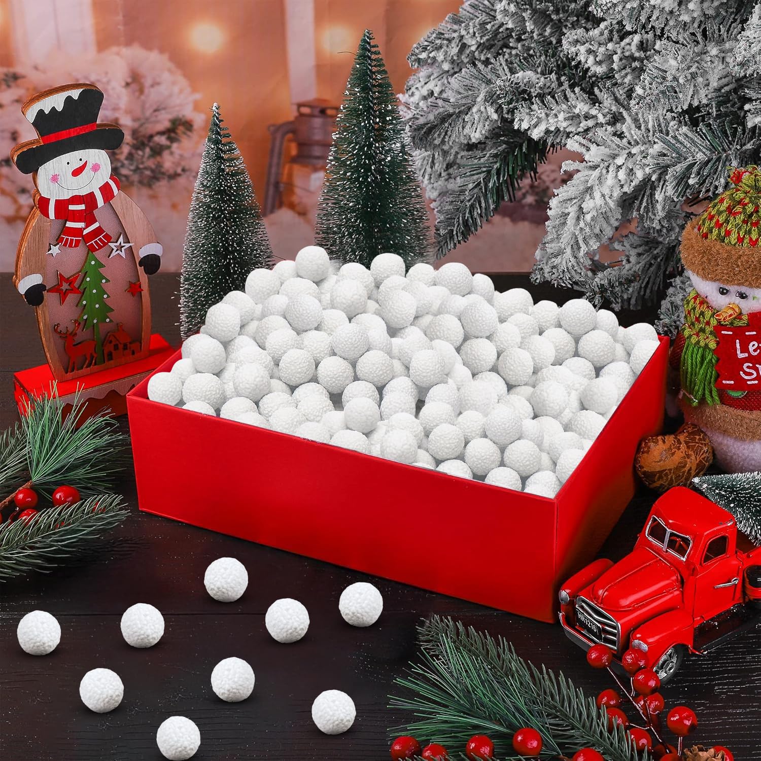 Tootsie Roll Candy Coated Snowballs 6 Pack - White Christmas Snowball Candy 21 oz for Gingerbread House Decorations, Stocking Stuffers, Holiday Cookies & Party Treats - Perfect for Christmas Baking, Gift Giving & Festive Desserts
