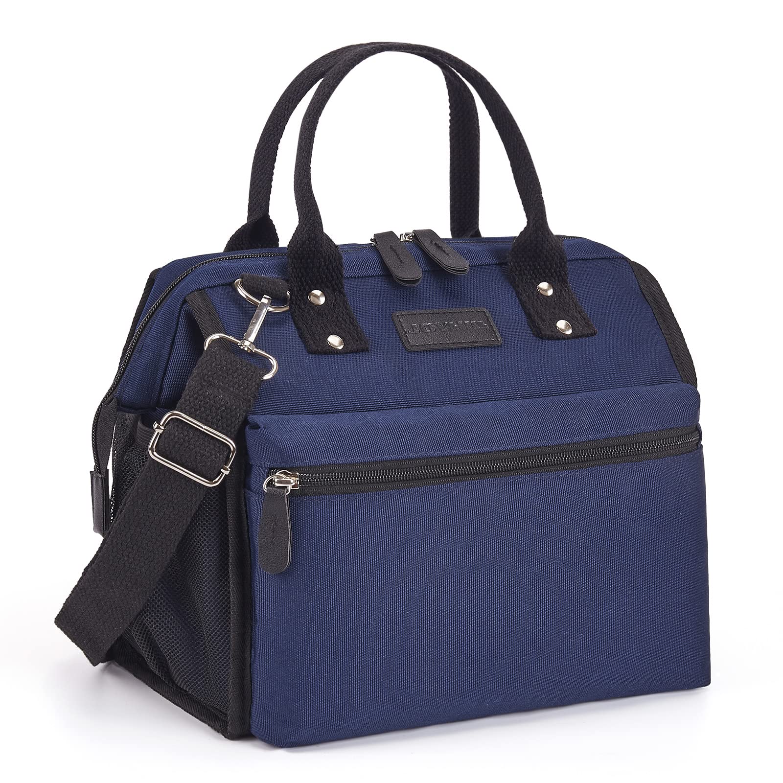 Joyhill Insulated Lunch Bag for Women - Leakproof & Water Resistant Lunch Tote with Adjustable Shoulder Strap - Perfect for Work, School, Picnics & Outdoor Activities - Stylish Blue Lunch Box for Adults