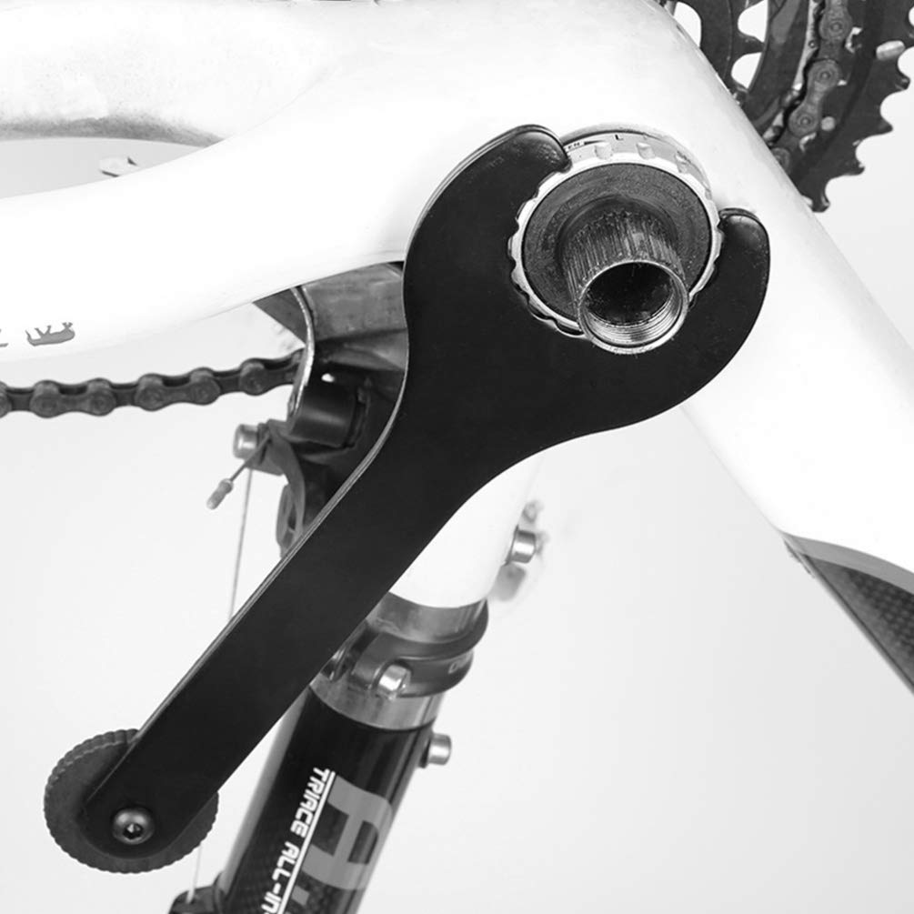 FAVOMOTO Bike Crankset Removal Tool - Integrated Center Shaft Wrench for Bicycle Bottom Bracket, Center Axle BB Wrench | Perfect for Crankset Installation, Bike Repair & Maintenance | Essential Cycling Accessories for Home Mechanics & Bike Shops