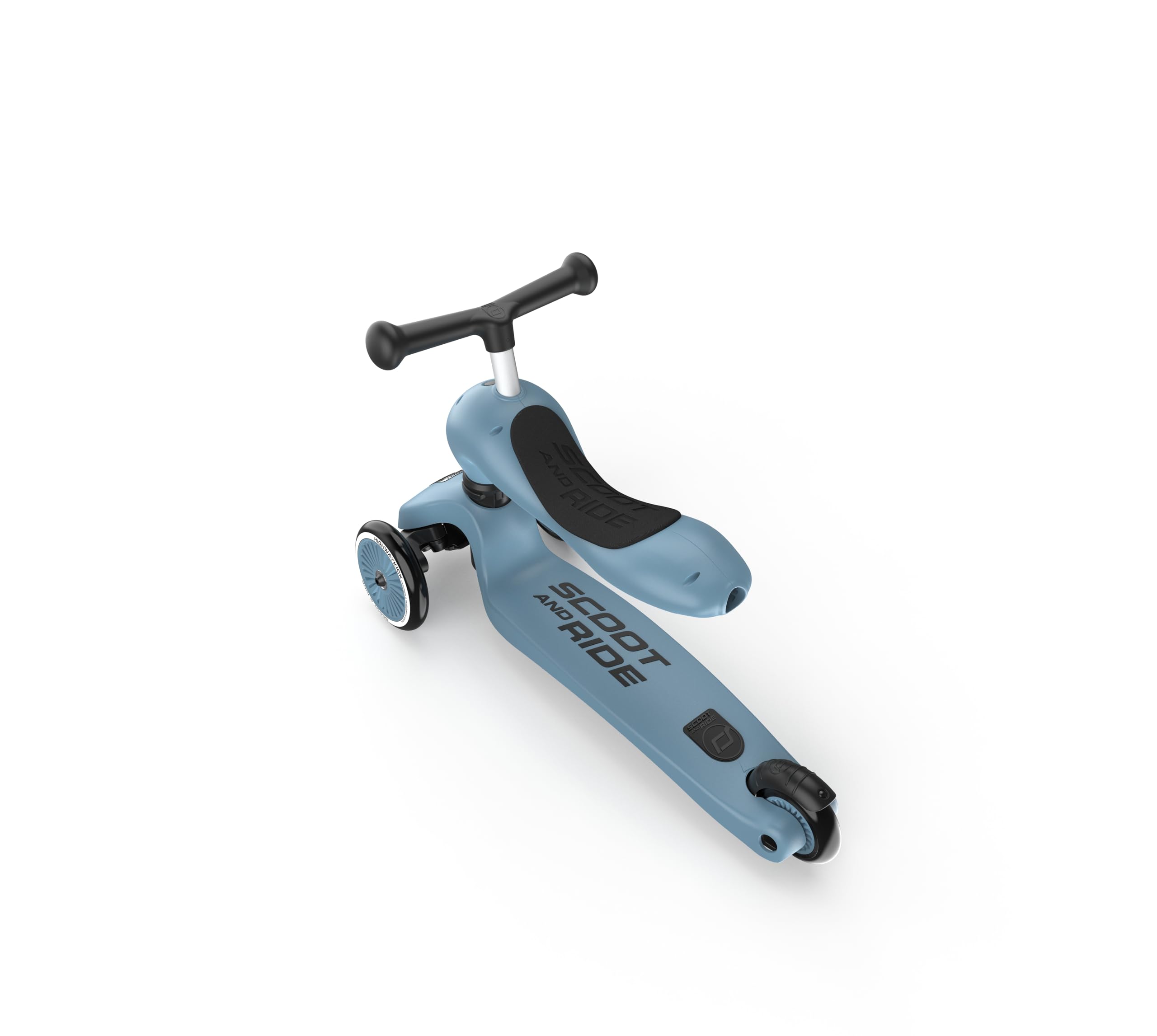 2-in-1 Scoot & Ride Highwaykick 1 Kids Scooter - Convertible Ride-On & Stand Scooter for Toddlers Ages 1-5 Years - Durable Steel Frame - Perfect for Park Rides, Backyard Fun & Learning Balance