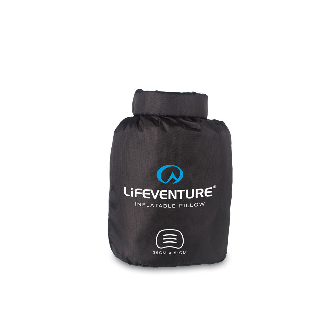 Lifeventure Inflatable Travel Pillow - Ultra Lightweight & Compact Camping Pillow for Backpacking, Hiking, Airplane Travel - Perfect for Outdoor Adventures & Home Use