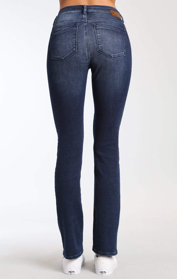Mavi Women's Kendra High Rise Straight Boyfriend Jeans - Stretch Denim Pants for Women - Comfortable & Machine Washable Jeans - Perfect for Casual Wear, Office & Weekend Outings