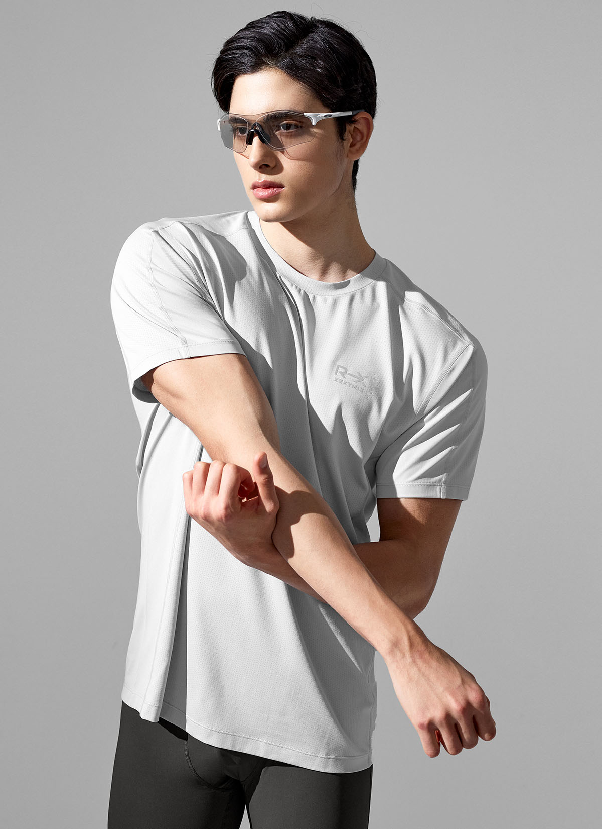 RX Aero Mesh Short Sleeve Men's Running Shirt - Lightweight Breathable Athletic Top for Jogging, Gym & Outdoor Sports