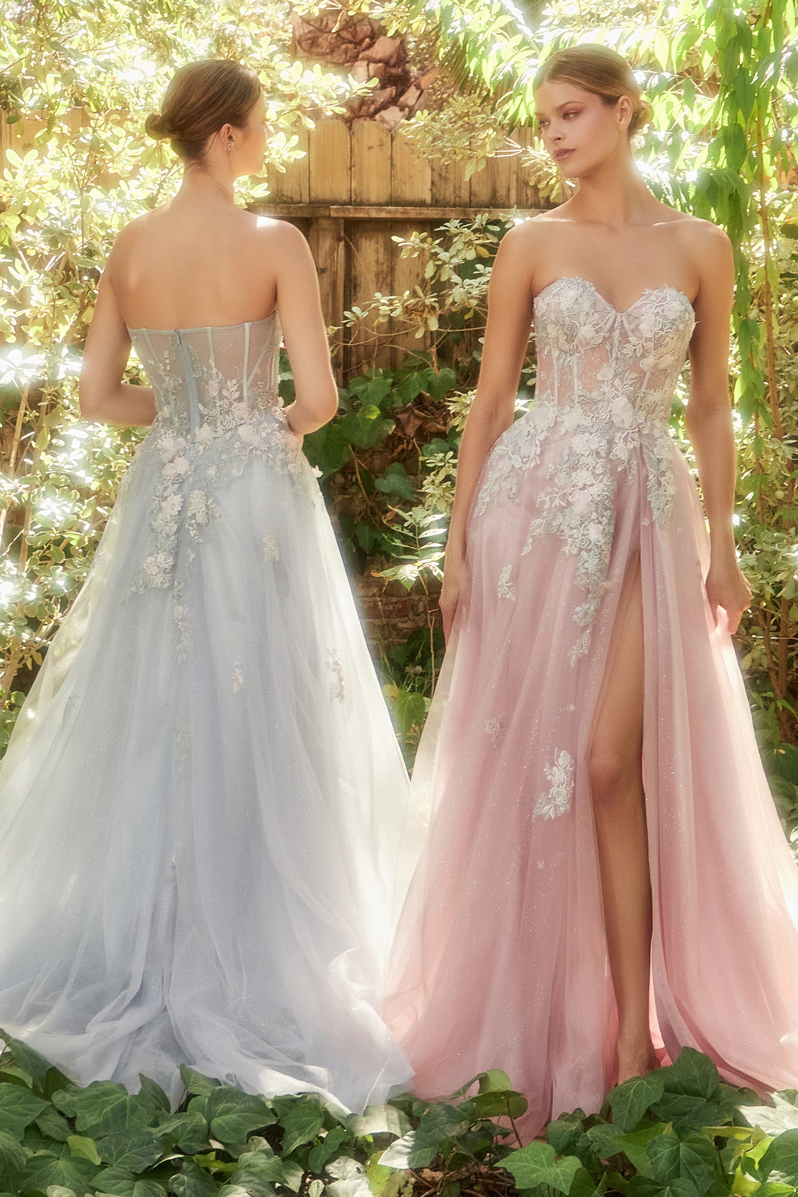 Penelope Blossom Gown with Detachable Overskirt - Elegant Wedding Dress by Andrea & Leo | Perfect for Bridal, Prom & Formal Occasions
