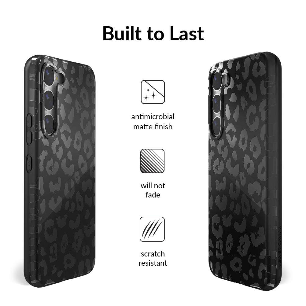 Samsung Galaxy Phone Case with Black Leopard Design - Stylish & Protective Cover for Everyday Use and Outdoor Adventures