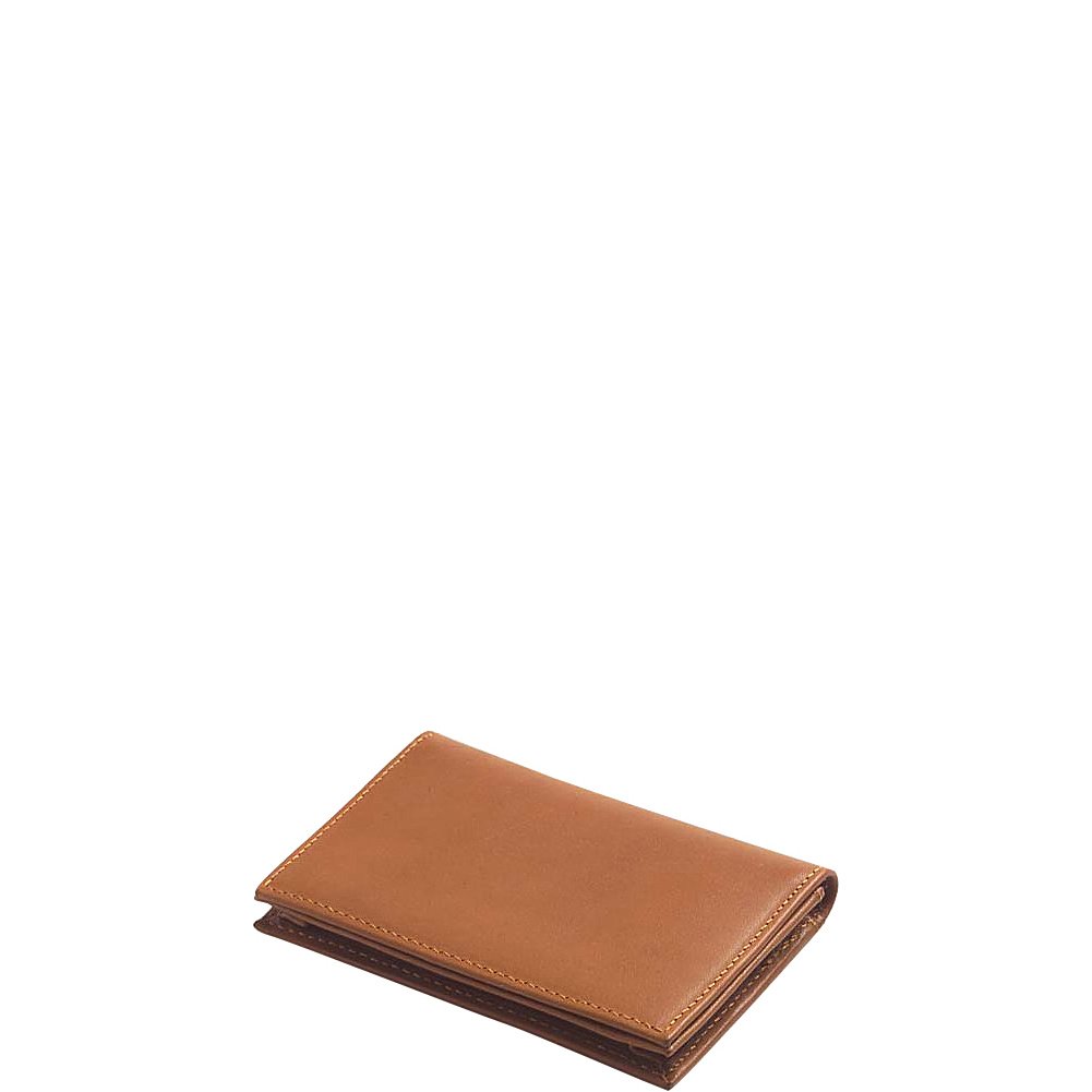 Slim Leather Wallet for Men - Genuine Bridle Tan ID Card Holder - Perfect for Everyday Carry, Travel & Minimalist Lifestyle