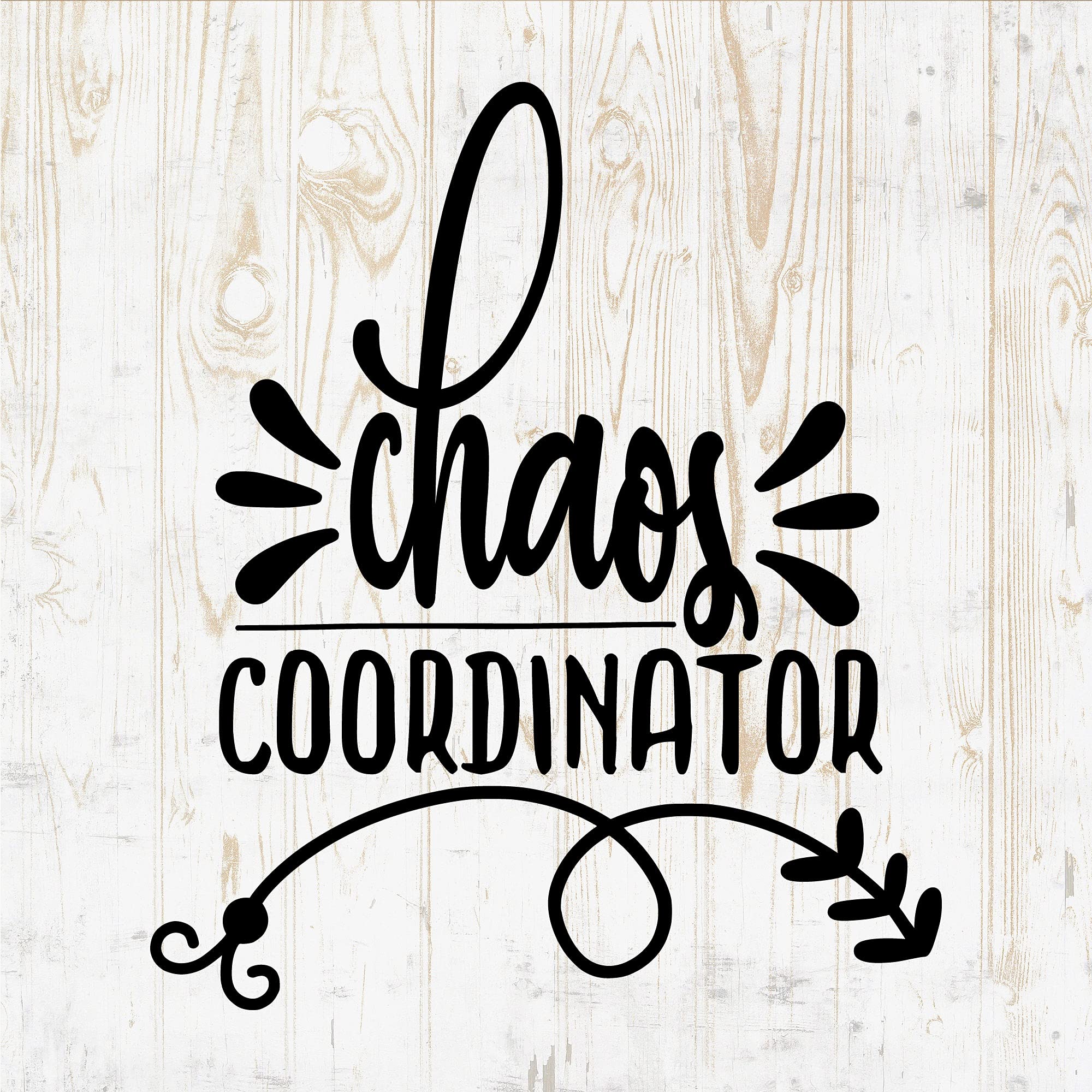 Chaos Coordinator Vinyl Decal Sticker - 6 Inch Funny Quote Decals for Walls, Bottles, Phones, Cars, Home Decor, Bikes, Laptops - Perfect for Weddings, Bride & Groom Gifts, Marriage Ceremonies (DWSV3117) - Add Humor to Your Daily Life & Special Events