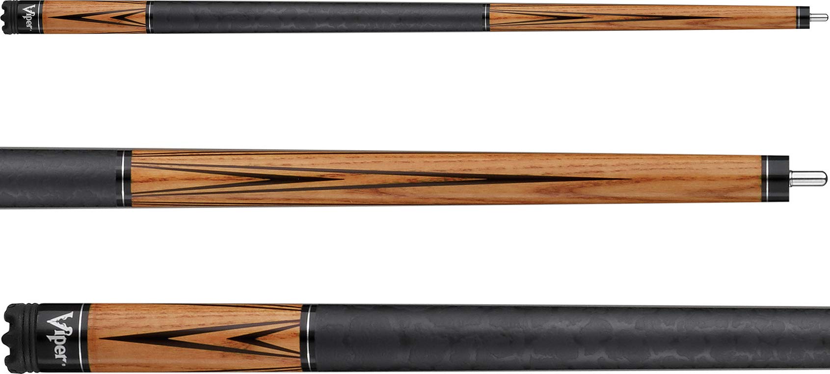 Viper Elemental 58-Inch 2-Piece Billiard Pool Cue Stick - Professional Quality for Home Game Rooms, Bars, and Tournaments