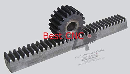 2Pcs High Precision 1.5 Modulus Steel Gear Rack (1515x500mm) + 2Pcs 1.5M 16 Teeth Pinion - CNC Compatible for Robotics, 3D Printers & Industrial Machinery