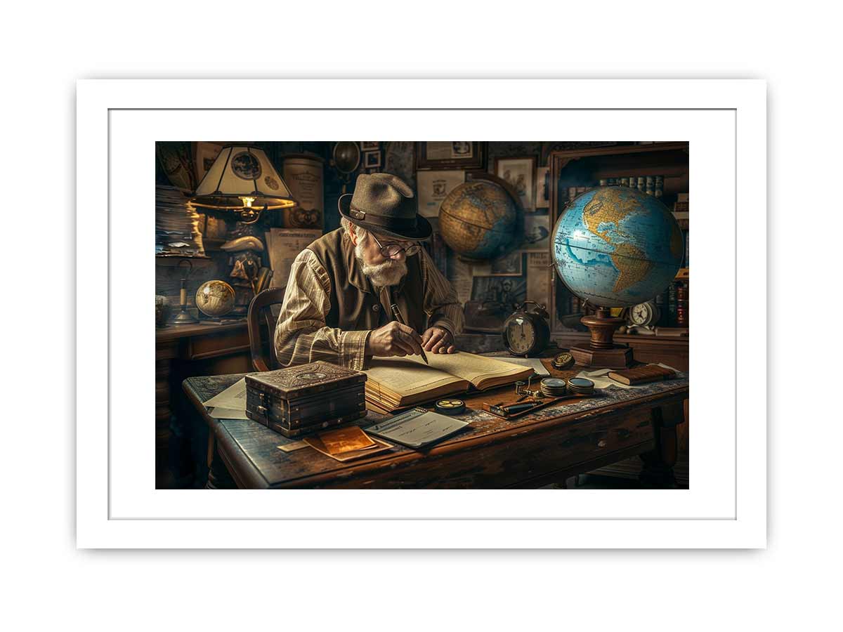 Genius at Work Print - Motivational Office Wall Art Decor for Home & Workplace - Perfect for Inspiring Creativity in Offices, Studios & Workspaces