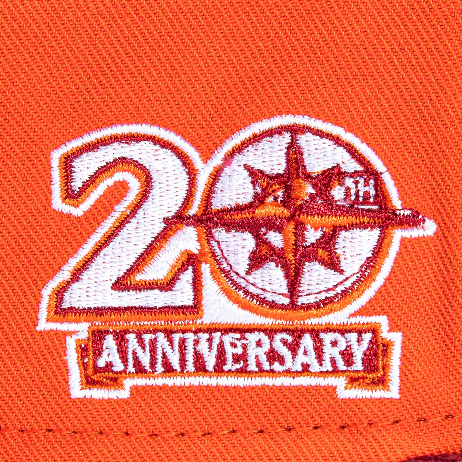 New Era 59Fifty Cord Visor Seattle Mariners 20th Anniversary Patch Hat - Orange & Maroon Baseball Cap for Men - Perfect for MLB Games, Sports Events & Fan Collections