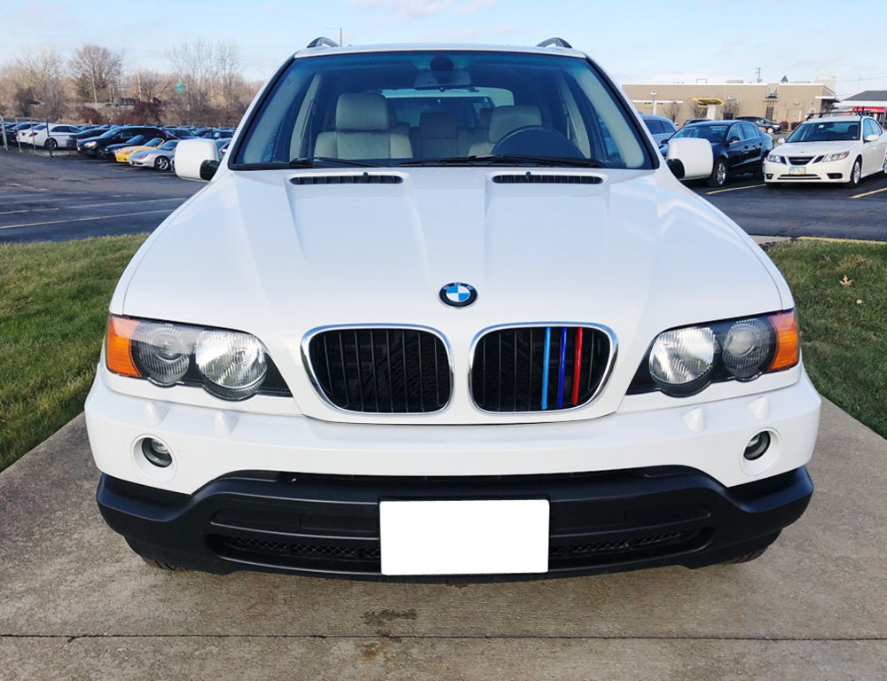 BMW E53 X5 (1999-2003) ///M Style Color Grille Insert Trims - 8 Beam Kidney Grille Upgrade for Pre-LCI Models | Enhances Front End Styling & Sporty Look