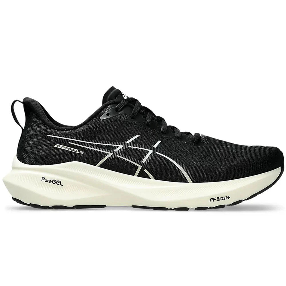 ASICS GT-2000 13 Running Shoes for Men - Black/White - Size 7.5 D Medium - Lightweight Stability Sneakers for Jogging, Gym Workouts & Daily Walking