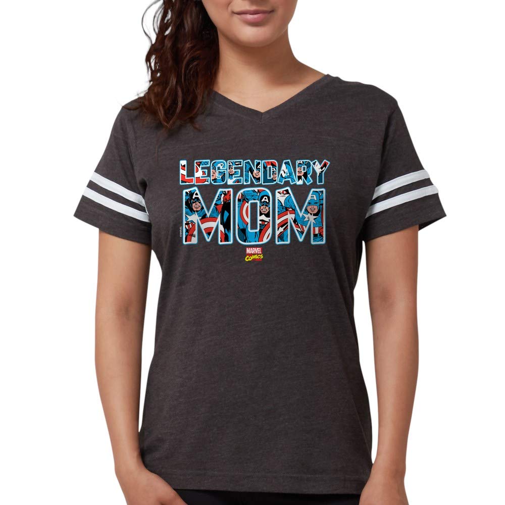 Captain America Mom Women's Football Shirt - Superhero Team Spirit Jersey for Game Day & Mother's Day Gifts