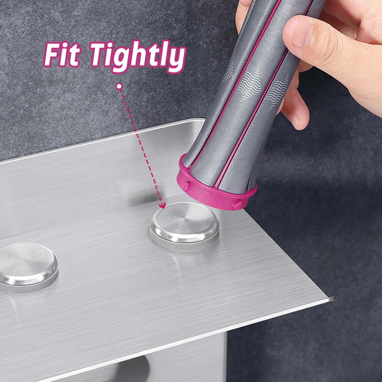 Dyson Airwrap & Supersonic Hair Dryer Wall Mount Holder - 2 in 1 Stainless Steel Storage Shelf for Curling Iron, Wand Barrels, Brushes & Diffuser Nozzles - Perfect for Bathroom & Salon Organization
