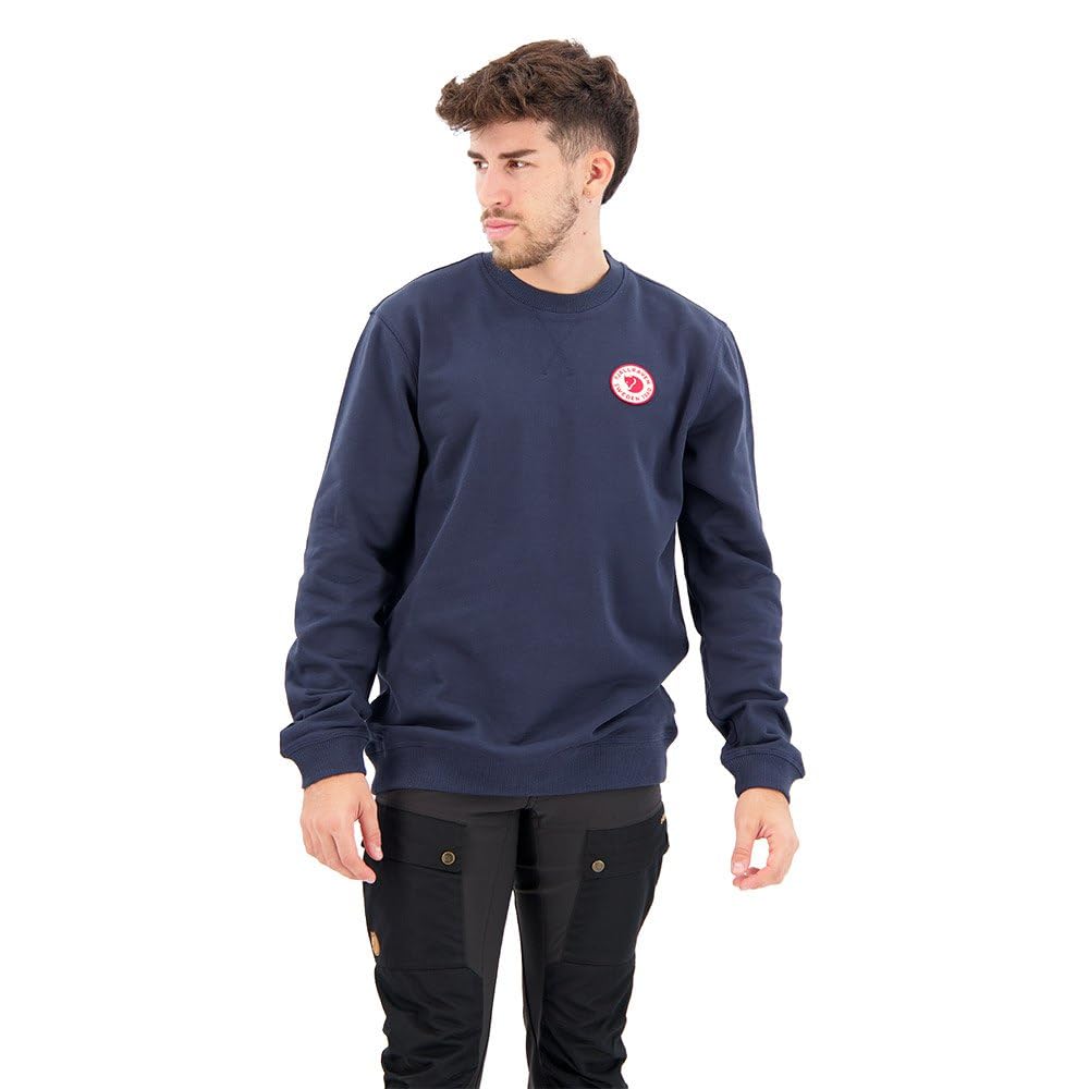 Fjällräven 1960 Logo Badge Sweater - Vintage-Inspired Wool Pullover for Men & Women | Outdoor Adventure & Casual Wear