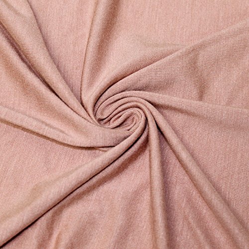 Soft Peach Rayon Spandex Jersey Knit Fabric - 60
