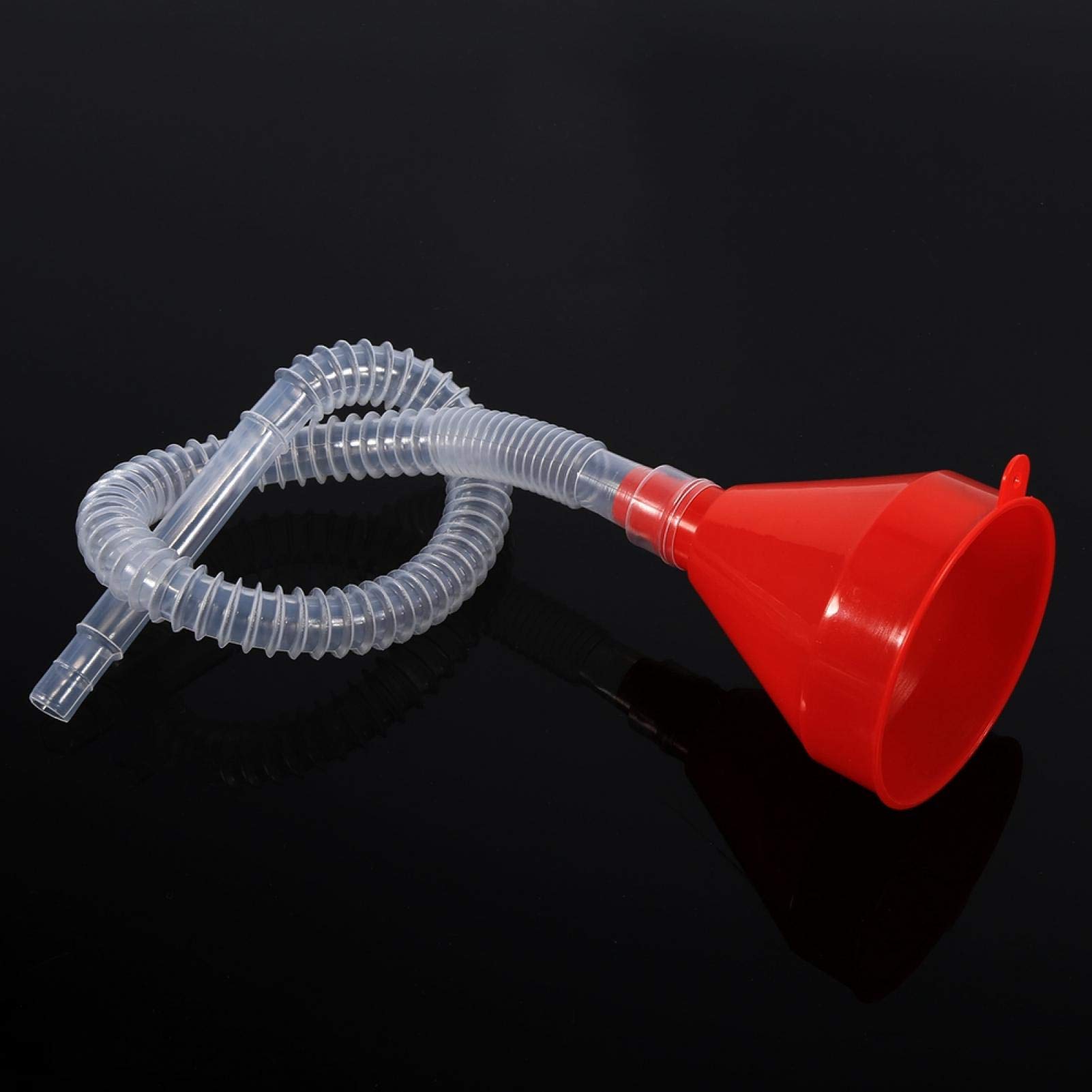 Universal Plastic Funnel with Flexible Hose - Car Oil Filling Tool for Gasoline, Diesel & Fluids - Perfect for Automotive Maintenance, DIY Projects & Pet Care