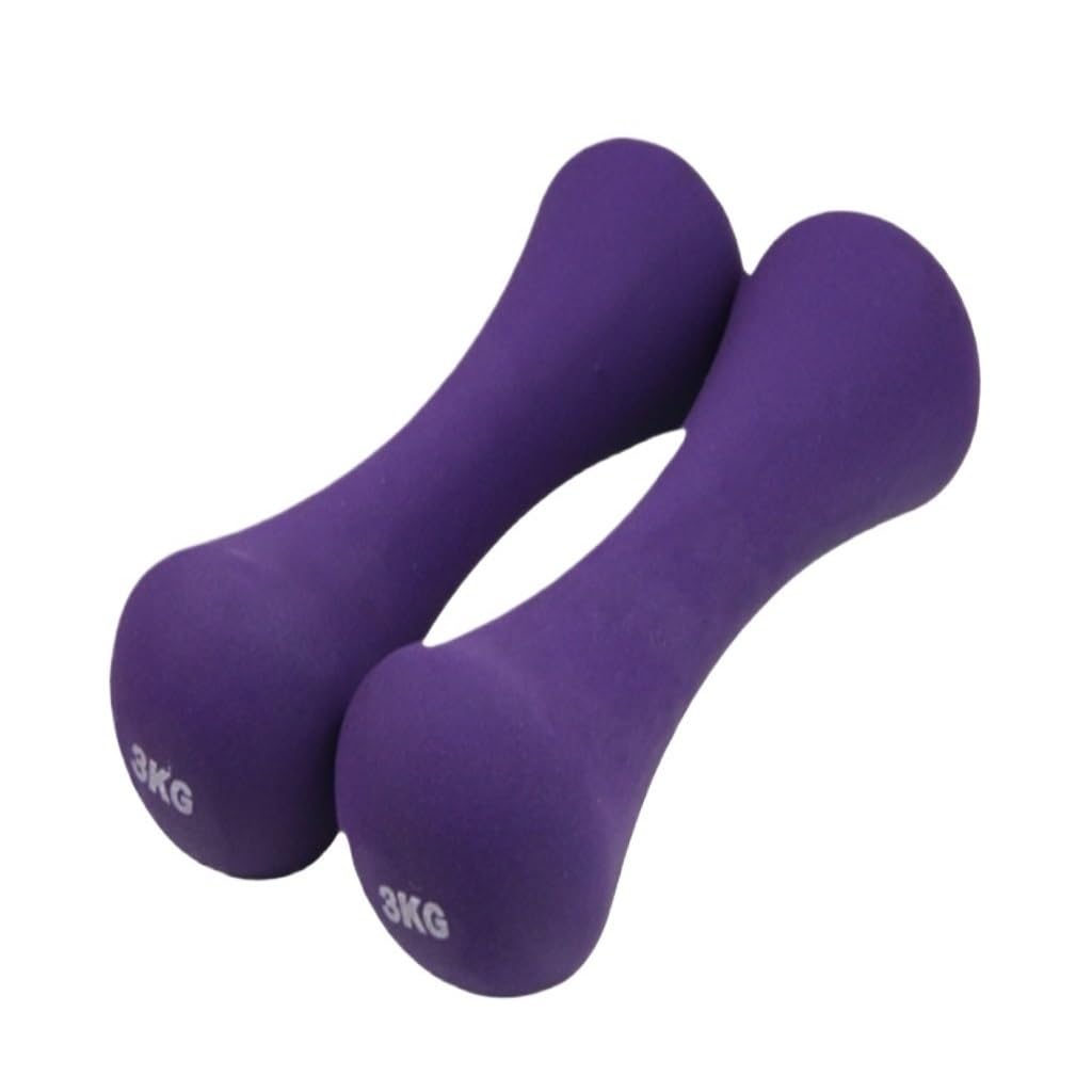 Purple 4kg Dumbbells for Women - Home Fitness Equipment for Jumping Exercises, Arm Toning, Yoga & Strength Training - Perfect for Home Gym & Workouts