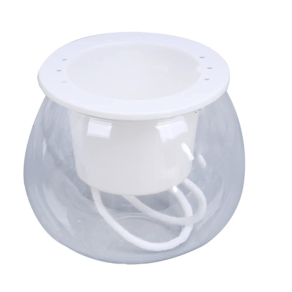 Self Watering Plant Pots - Transparent Plastic Flower Pots with Automatic Watering System for Succulents, Indoor Plants & Home Gardening - Perfect for Windowsills, Office Desks & Balcony Decor