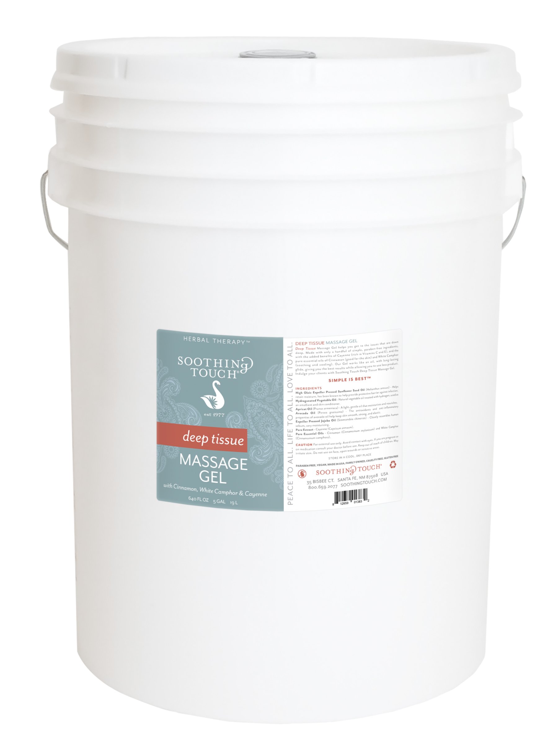 Deep Tissue Massage Gel with Cayenne, Cinnamon & White Camphor - 640oz Pain Relief for Muscle Soreness & Joint Stiffness - Perfect for Post-Workout Recovery, Arthritis & Chronic Pain Management