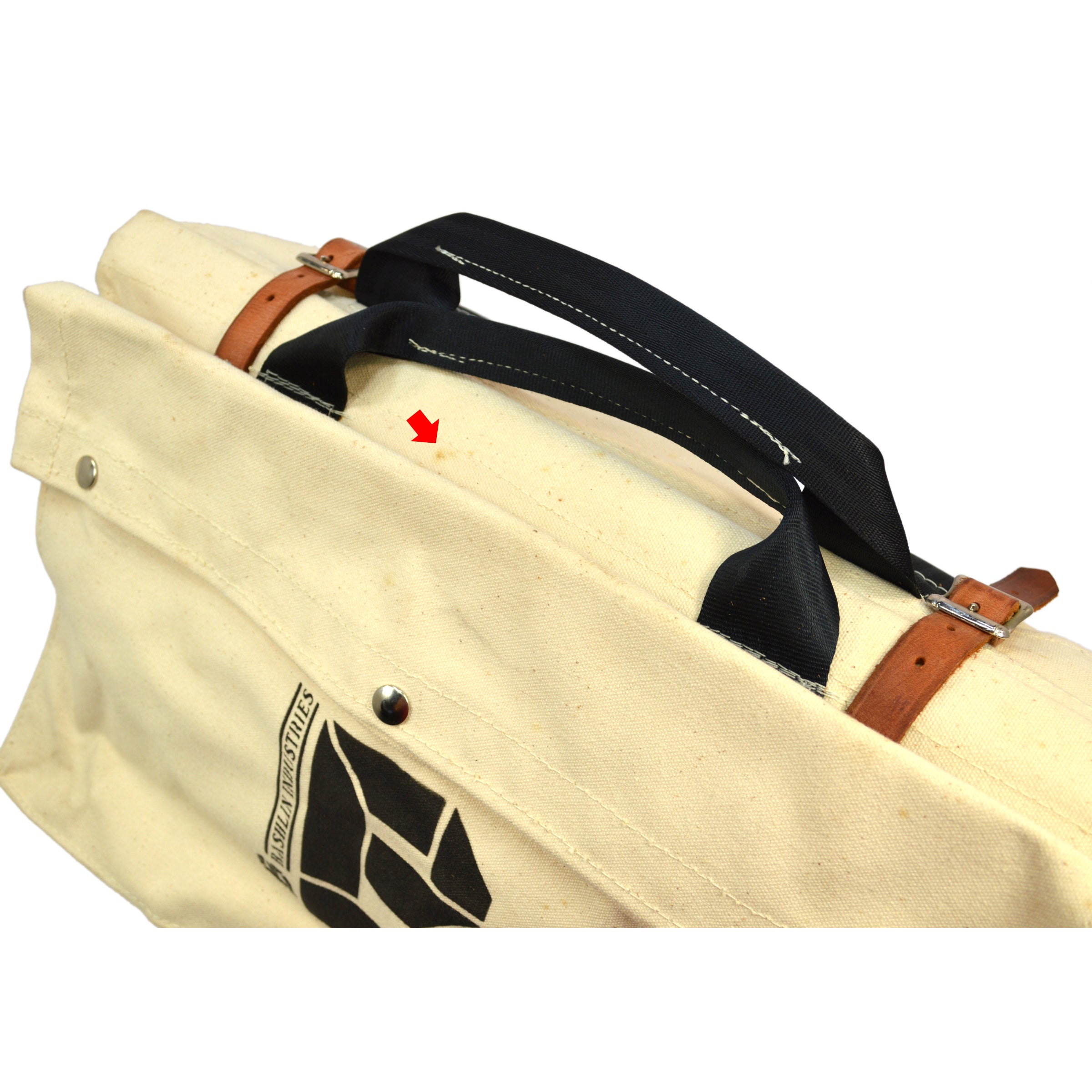 Bashlin Industries #12 Stainless Steel Tool Bag 22x13x11 - Heavy Duty Canvas Linemen Tools for Electricians & Contractors - Perfect for Work Sites & Outdoor Repairs