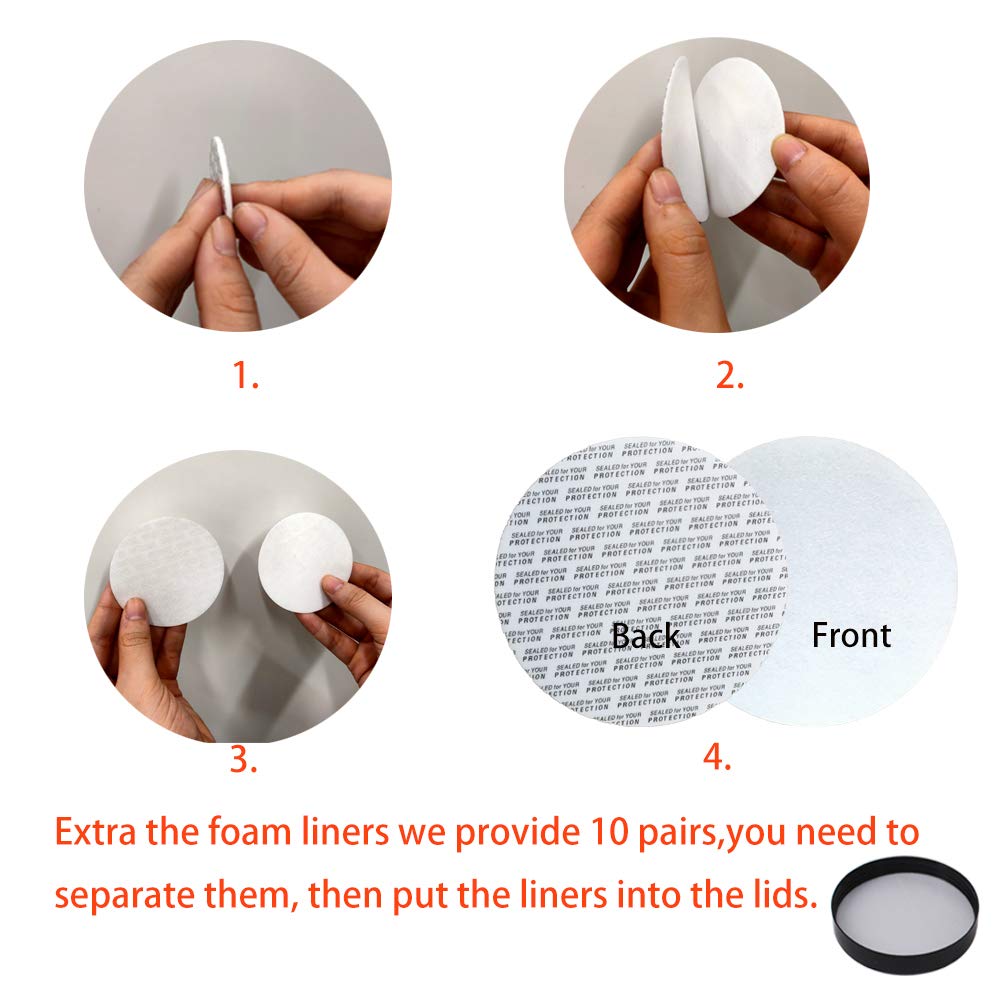 20 Pack 4oz Clear Plastic Slime Jars with Lids - Includes Spatula, Pen & Labels | Refillable Low Profile Containers for DIY Slime, Cosmetics, Travel Toiletries, Body Lotions & Sugar Scrubs | Perfect for Craft Storage, Party Favors & Travel Organization by ZMYBCPACK