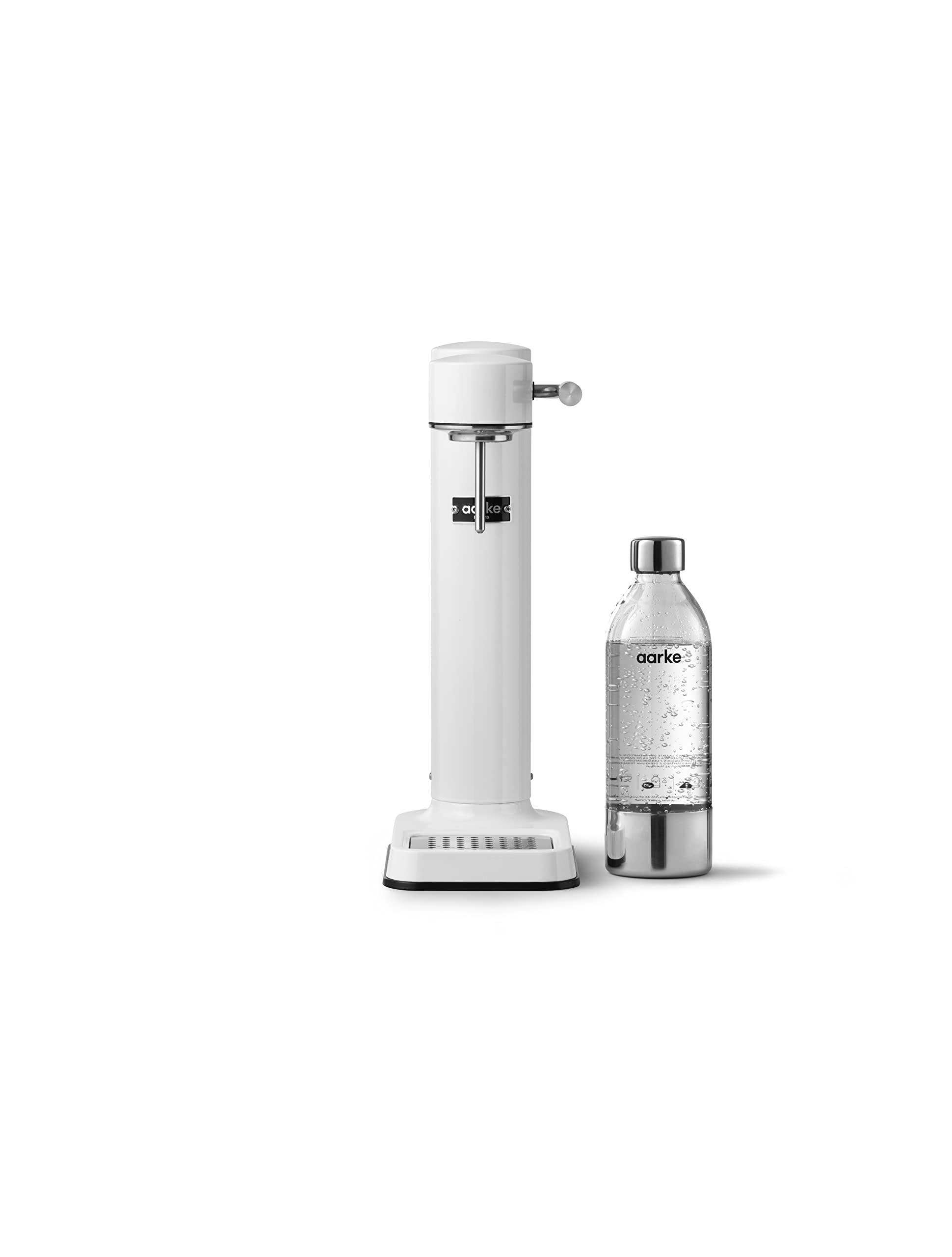 Aarke Carbonator III Premium Sparkling Water Maker - White PET Bottle Soda Machine for Home, Office & Parties | Make Carbonated & Seltzer Water Easily