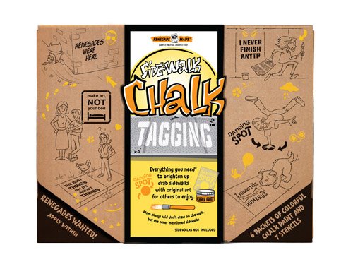 Renegade Made Non-Toxic Washable Sidewalk Chalk Paint Set for Kids - DIY Arts & Crafts Kit with Stencils for Outdoor Decorations & Kindness Projects | Perfect for Driveway Art, Birthday Parties & Community Events