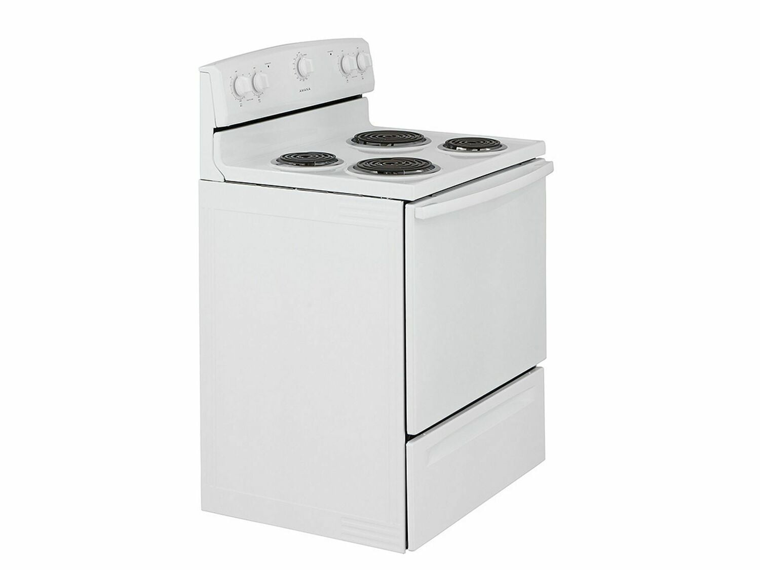 Amana ACR2303MFW 30 Inch Electric Range with Warm Hold - White | Freestanding Kitchen Appliance for Baking, Roasting & Cooking | Perfect for Home Chefs & Modern Kitchens