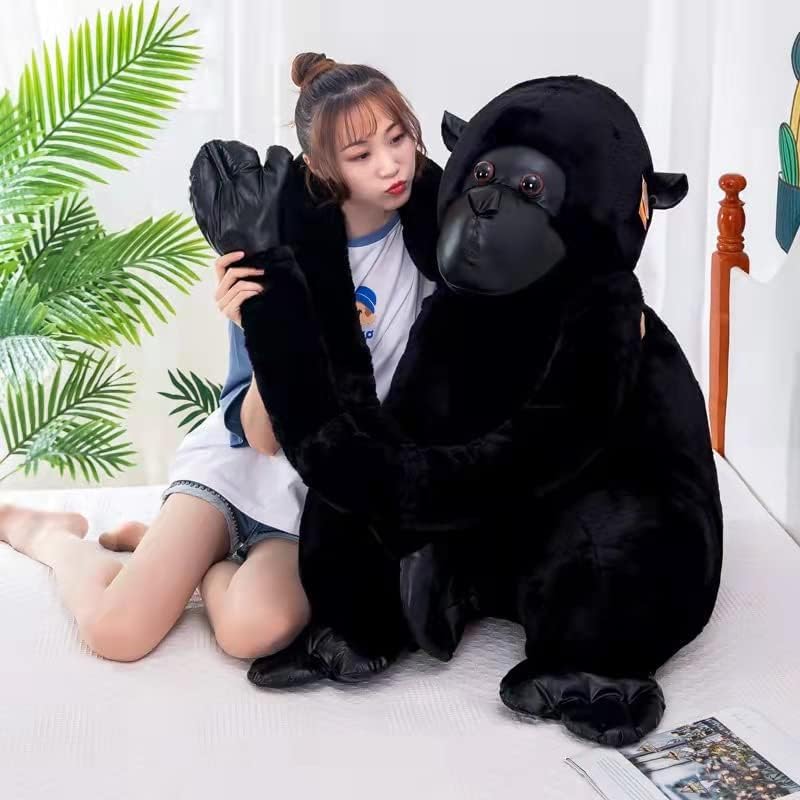 Soft Plush Giant Gorilla Stuffed Animal - Huggable Gorilla Pillow, Super Cuddly Plush Doll Toy for Kids & Adults | Perfect for Gifts, Nursery Decor, and Cozy Cuddling