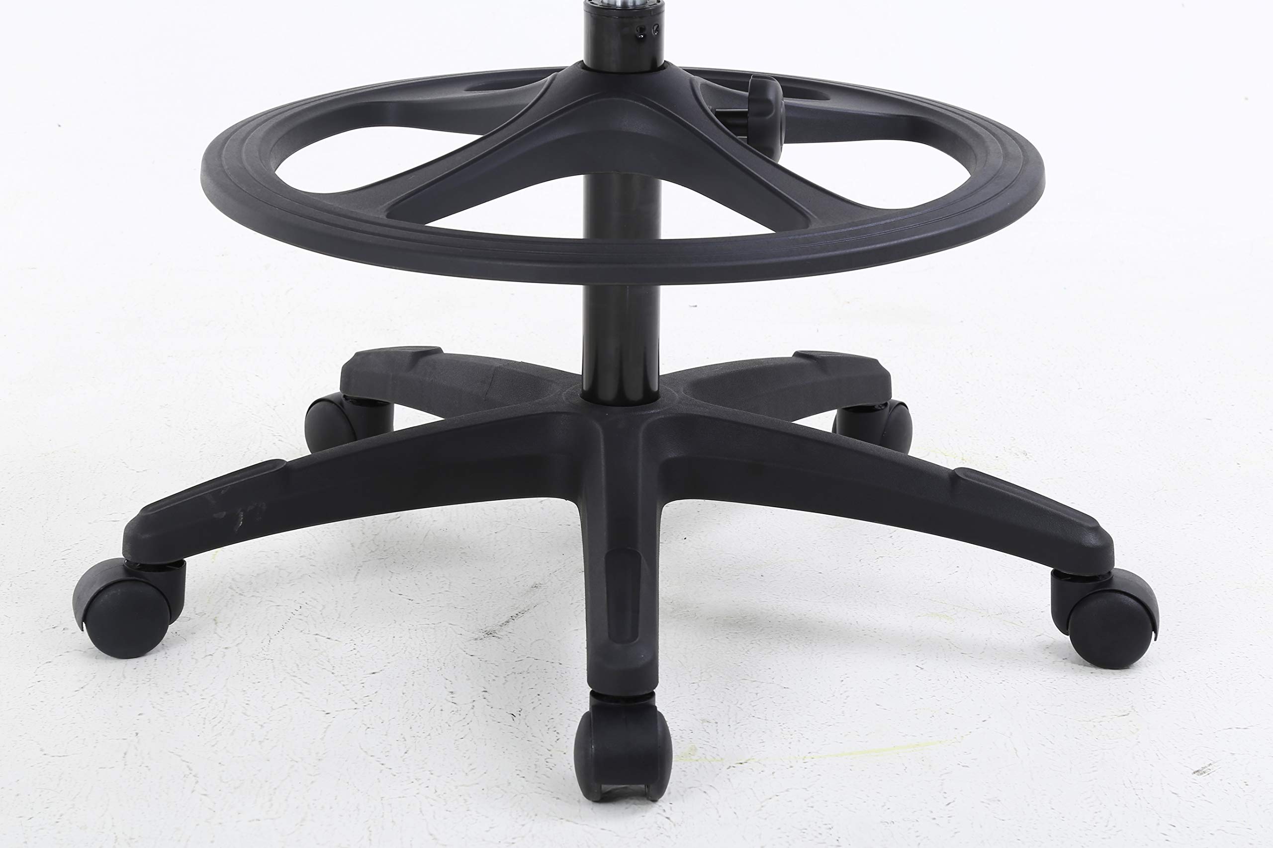 Ergonomic Drafting Chair with Flip-Up Arms, Footrest & Adjustable Height - Mesh Office Chair for Standing Desk, Home Office & Studio Work - Black (Perfect for Architects, Artists & Long Work Sessions)