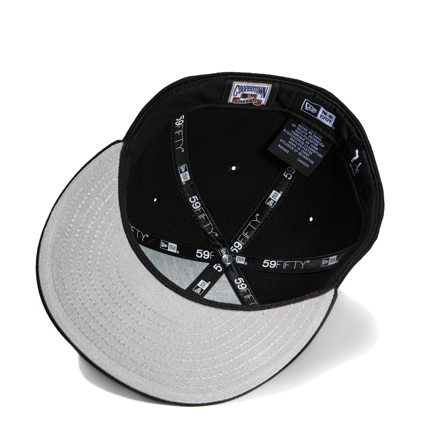 New Era 59Fifty Los Angeles Dodgers 100th Anniversary Patch Snapback Hat - Black & Metallic Gold - Official MLB Baseball Cap for Men & Women - Perfect for Games, Collecting & Streetwear Fashion