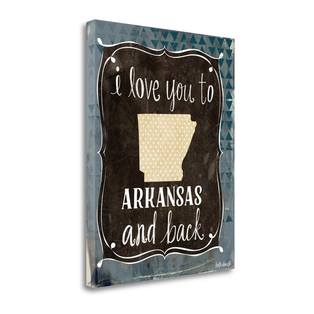 Arkansas And Back By Katie Doucette - Fine Art Giclee Print on Gallery Wrap Canvas, Ready to Hang Wall Decor - Perfect for Living Room, Bedroom & Office Artwork
