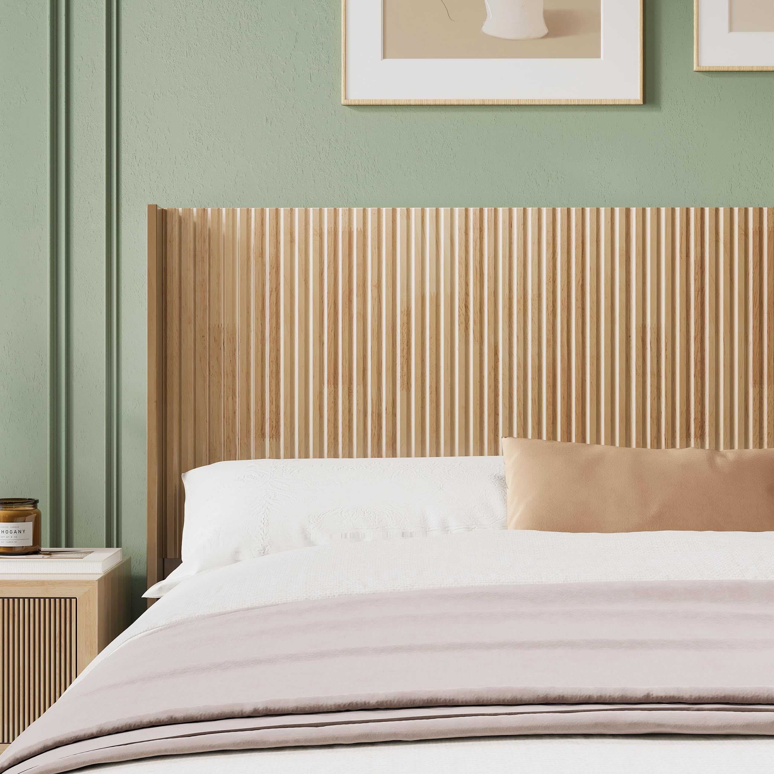Modern Farmhouse Wood Headboard Queen Size - 64.6