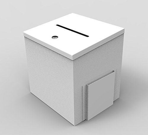 FixtureDisplays® Metal Donation Box & Suggestion Box - 10.9