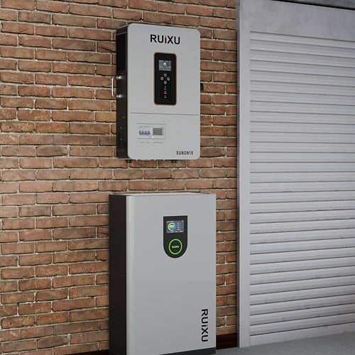 RUiXU 10kW Off Grid Solar Inverter - UL1741 Certified Single/Split Phase Pure Sine Wave Power Converter for Home, RV & Off-Grid Energy Systems