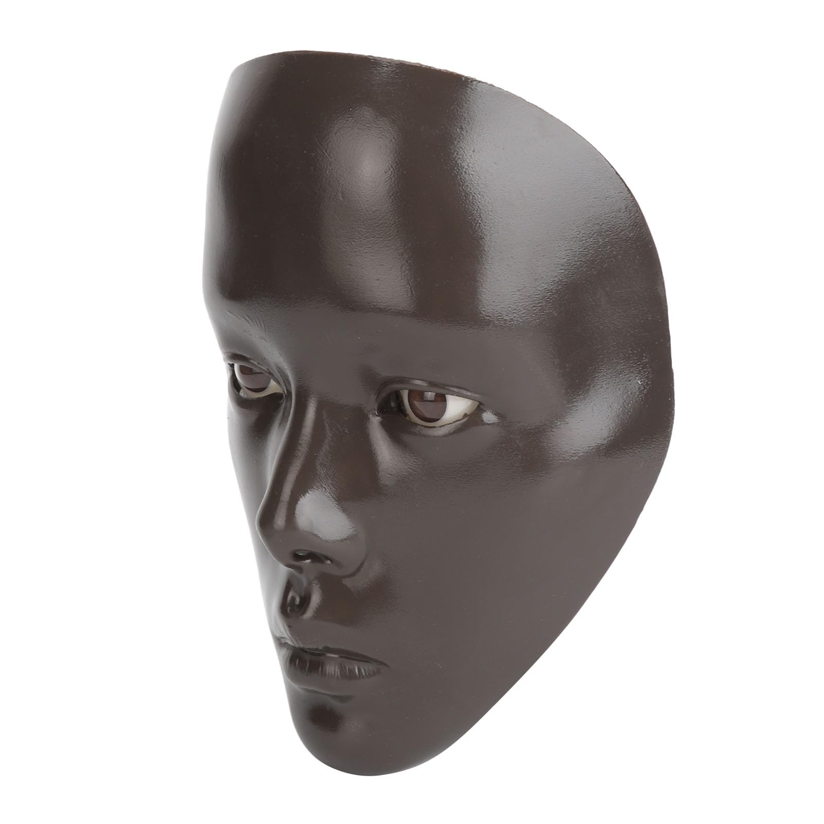Dark Skin Full Face Makeup Mannequin Board with Stand for Cosmetics Practice - Salon & Beauty Training