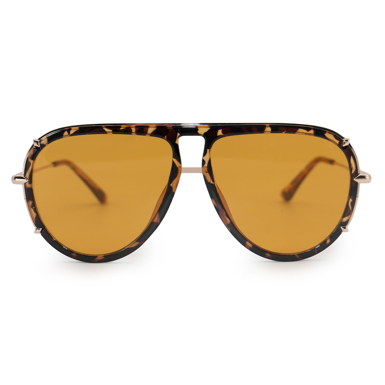 Ivy Luxe Yellow Tangle-Free Round Aviator Sunglasses for Women - UV Protection, Fashionable & Lightweight - Perfect for Driving, Beach & Outdoor Activities