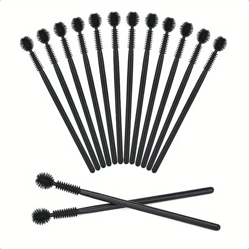 Ball Shaped Disposable Mascara Wands - Perfect for Professional Makeup Artists & Home Beauty Routines | Ideal for Lash Extensions, Touch-ups & Sanitary Makeup Application