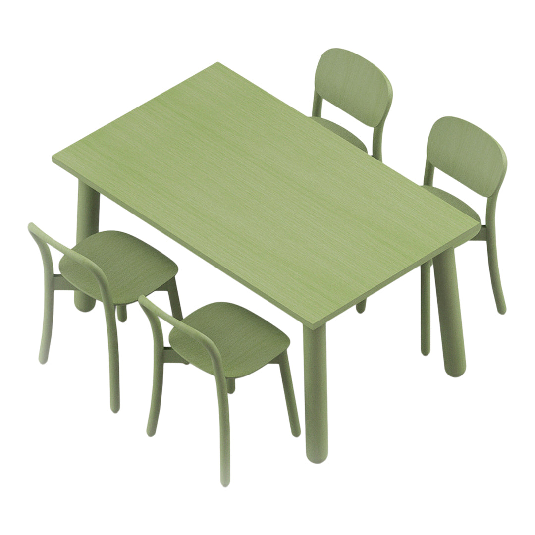 Beech Wood Side Chair with Closed Back - Sturdy & Comfortable Dining Chair for Kitchen, Dining Room, or Office Use
