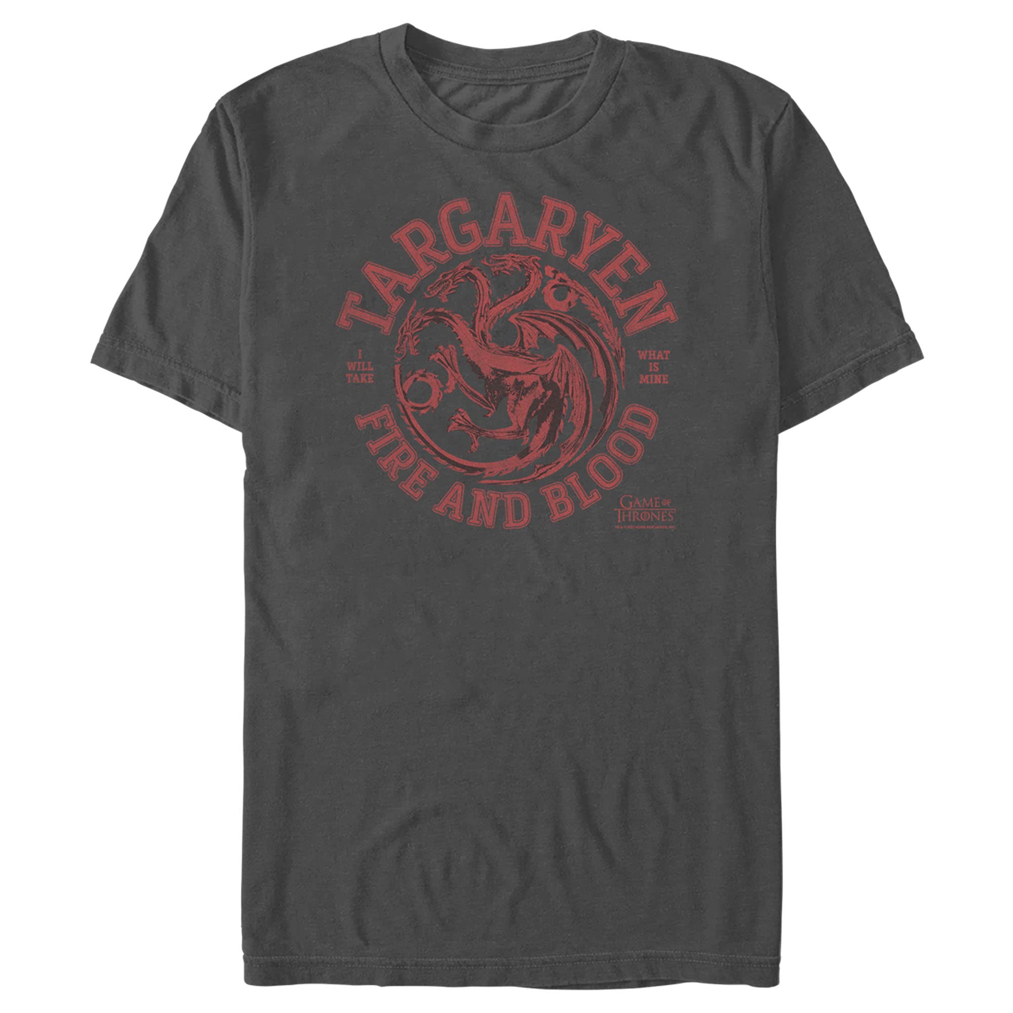 Men's Game of Thrones T-Shirt - Targaryen Fire & Blood Design for Fans & Casual Wear