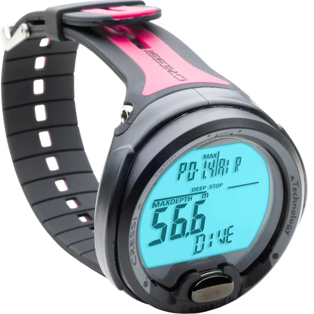 Cressi Leonardo 2.0 Pink Dive Computer - Scuba Diving Gear for Women | Perfect for Recreational & Technical Diving, Spearfishing & Underwater Exploration