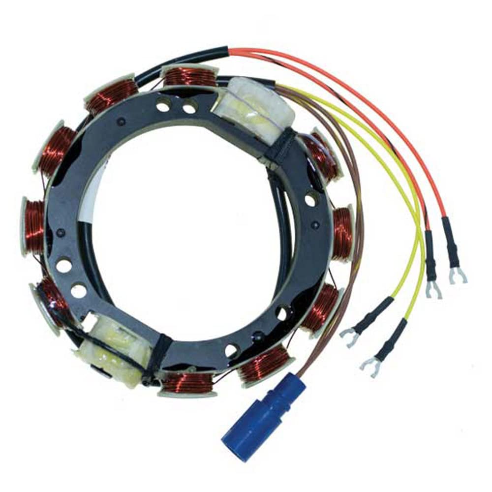 CDI Electronics 173-3410 Johnson/Evinrude Stator - 4 Cylinder 9 Amp Outboard Motor Replacement Part (1988-2001) - Compatible with Johnson/Evinrude 90-225HP Engines - Perfect for Marine Engine Repair & Maintenance