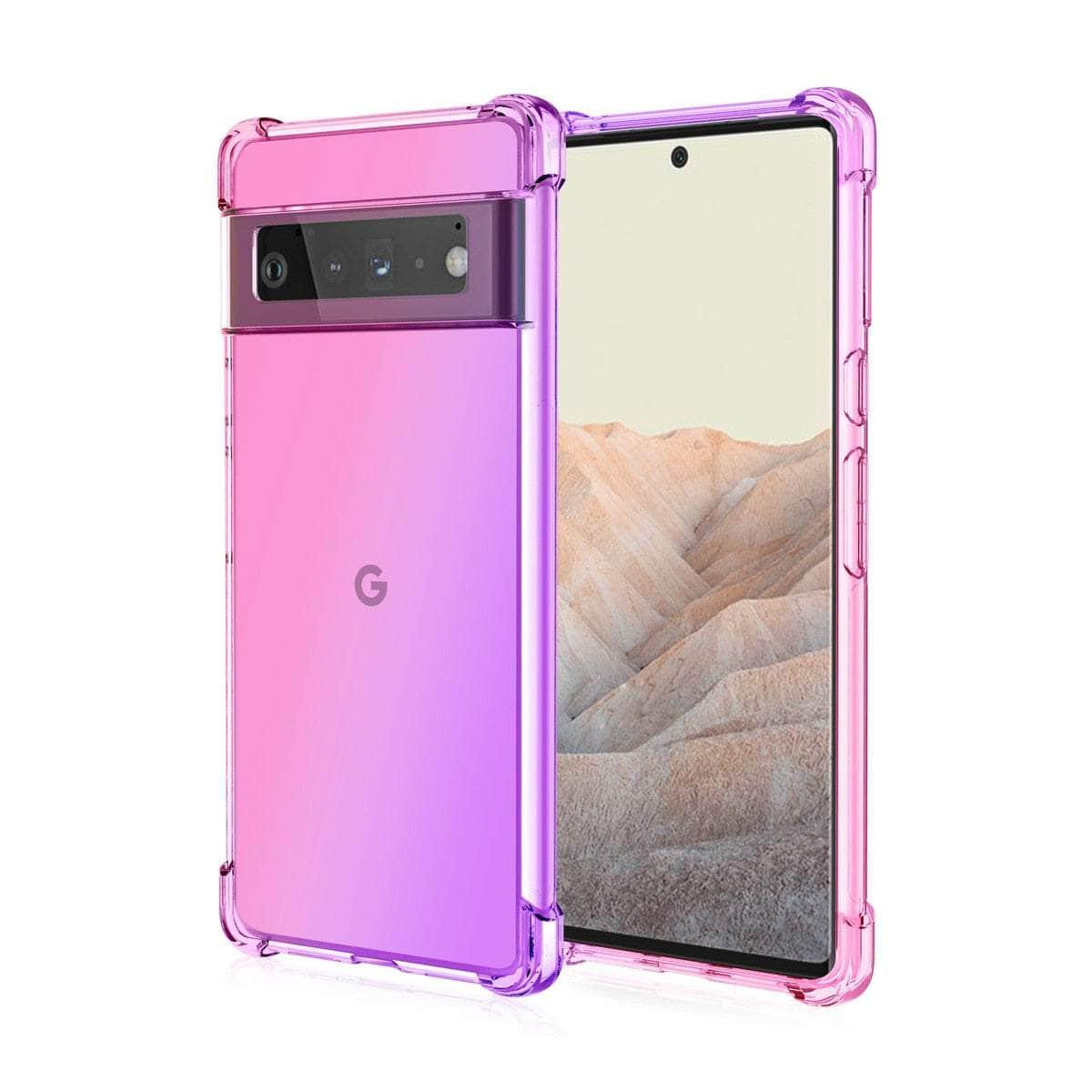 Shockproof Airbag Gradient Silicone Case for Google Pixel 8 - Durable Protection with Stylish Design for Everyday Use, Travel & Outdoor Activities