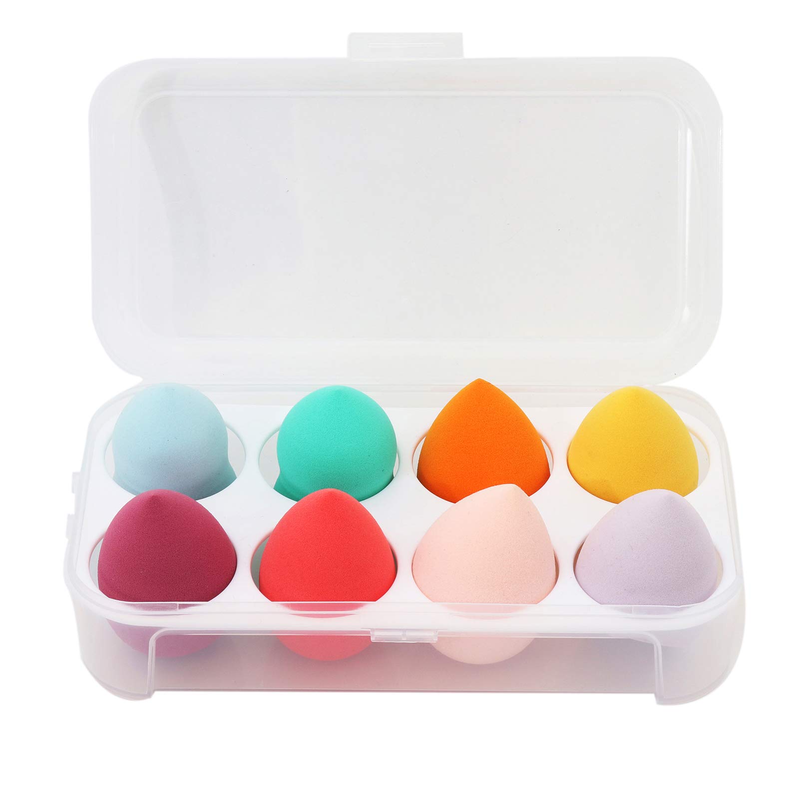 8 PCS Makeup Sponge Set - Latex-Free Vegan Beauty Blenders for Foundation, Powder & Cream | Professional Cosmetic Sponges for Flawless Makeup Application | Perfect for Daily Use, Travel & Professional Makeup Artists