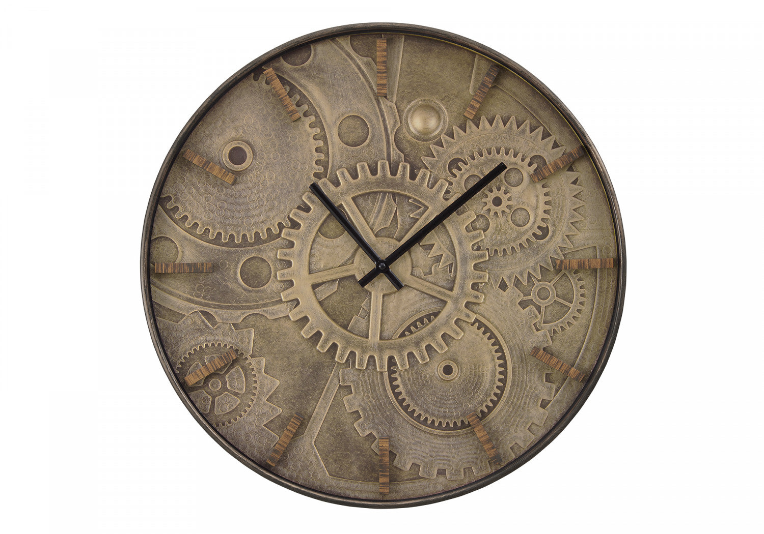 Vintage Brown Cadence Clock - Classic Wall Clock for Home, Office & Decor | Perfect for Living Room, Bedroom & Kitchen